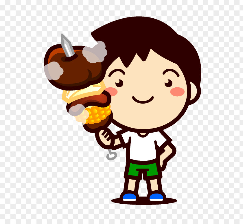 Seven Children Barbecue Food Photography Clip Art PNG
