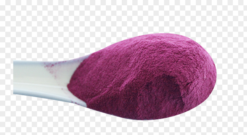 Spoon Of Purple Potato Flour Shoe Wool PNG
