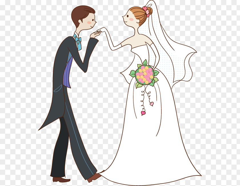 Bride And Groom Marriage Wedding PNG