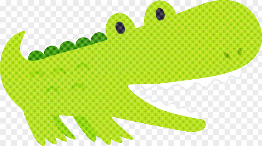 Green Crocodile Crocodilia Animal Figure Alligator PNG