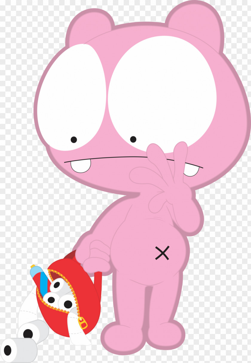 Nose Carnivora Pink M Character Clip Art PNG