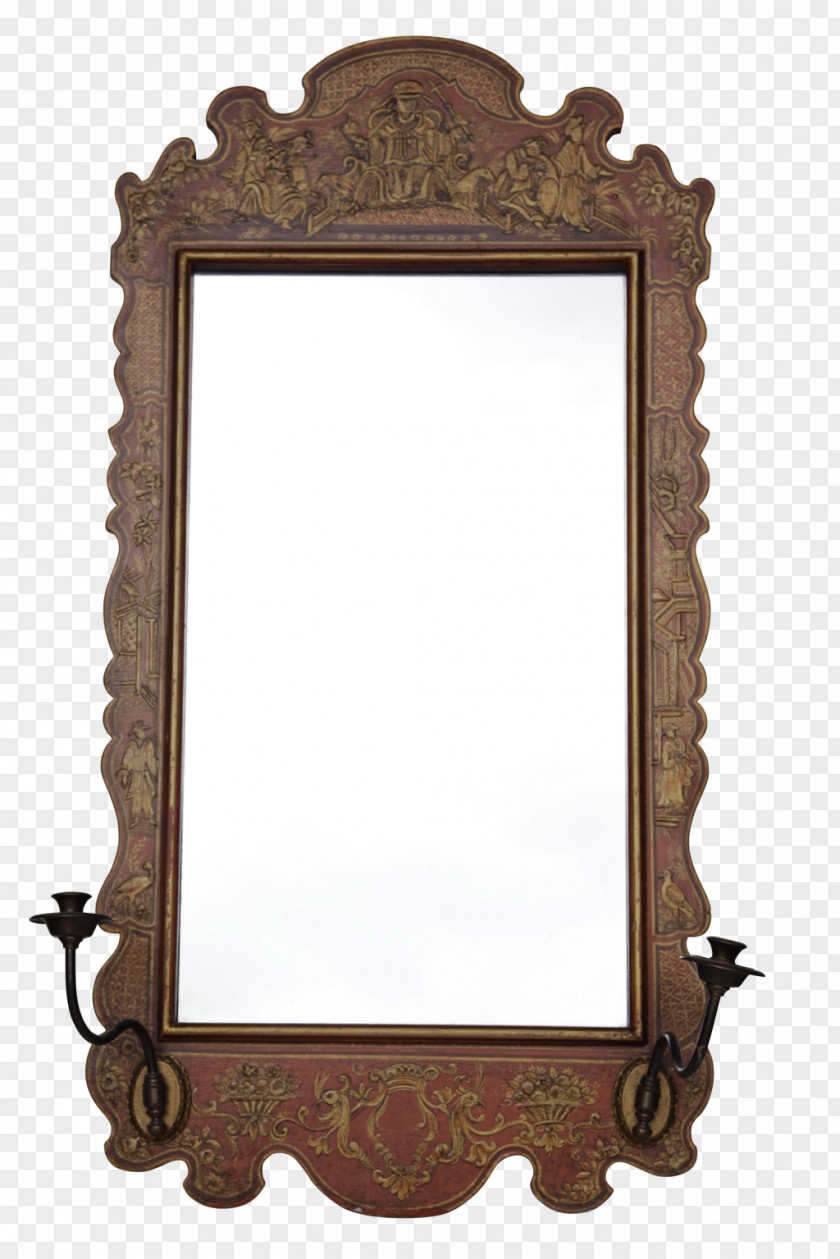 Chinoiserie Picture Frames Mirror Antique Rectangle PNG