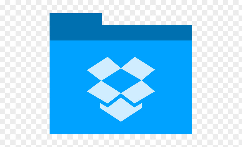 Dropbox Blue Square Angle Symmetry PNG