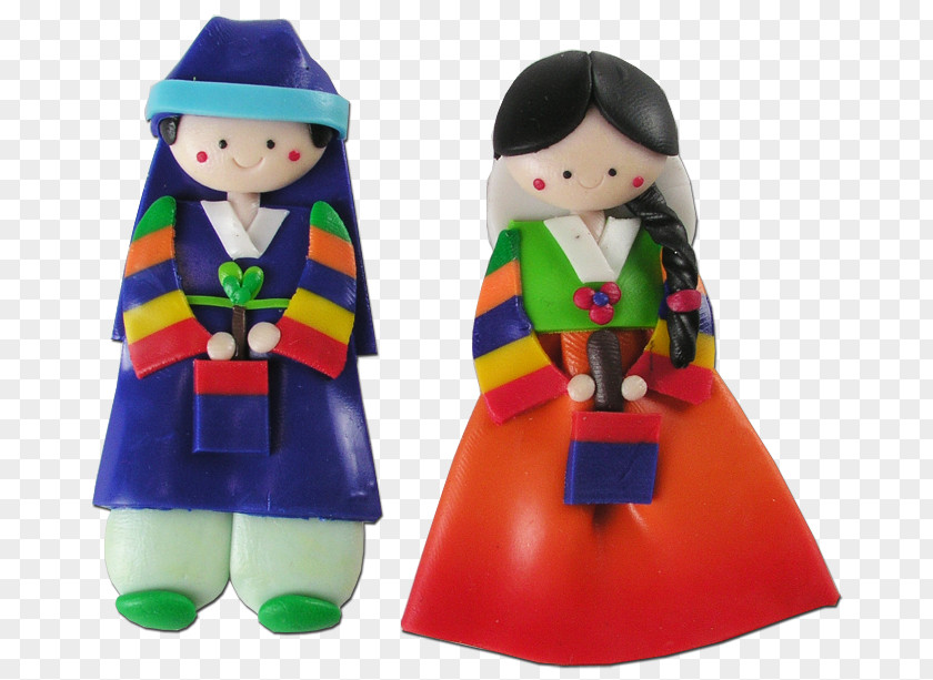 Hanbok Clipart Doll Korea Folk Costume Refrigerator Magnets PNG