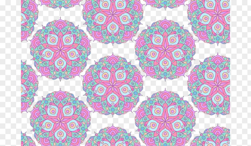 Pink Vector Colorful Mandala Pattern Euclidean PNG