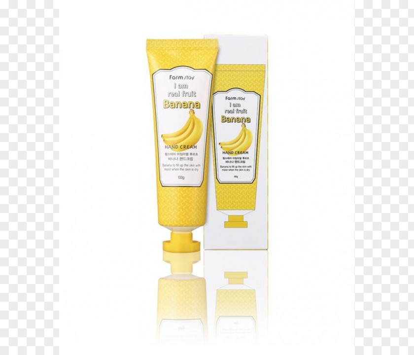 Banana Lotion Cream Sunscreen Cosmetics PNG