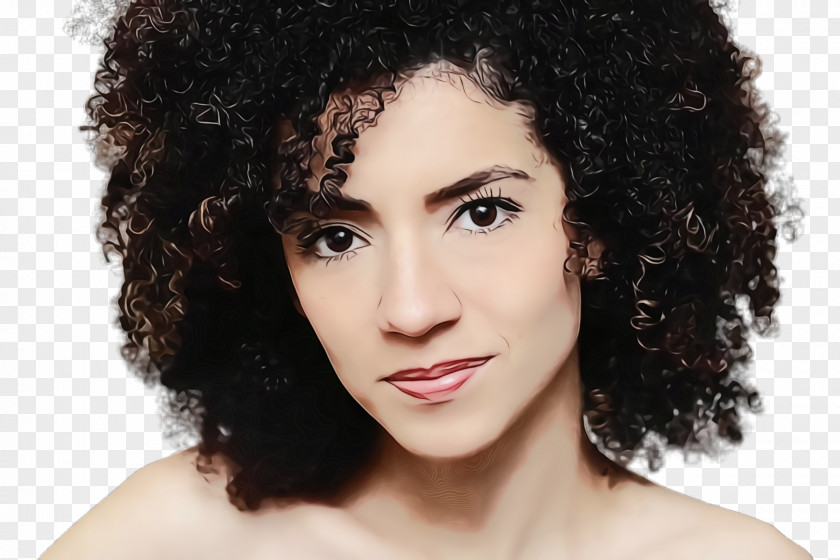 Beauty Black Hair Face Hairstyle Afro Eyebrow PNG