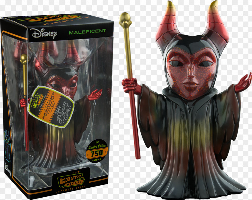 GLITTER RED Maleficent Funko Figurine Collectable Red PNG