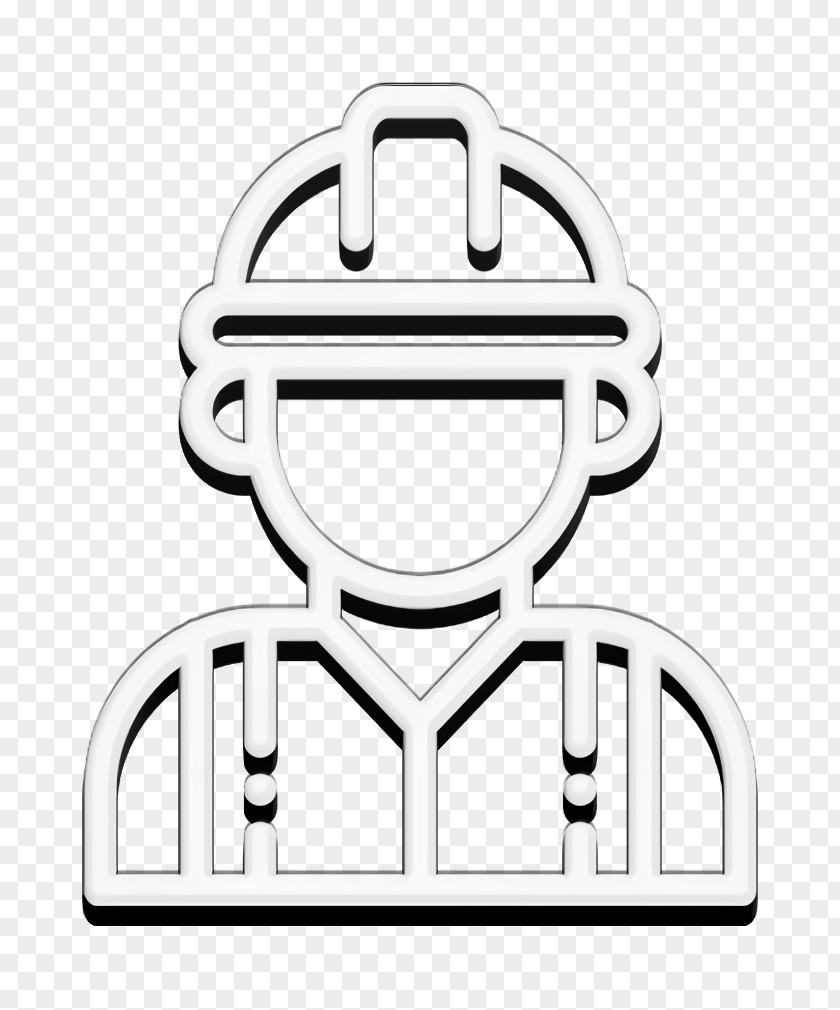 Sticker Coloring Book Engineering Icon Worker PNG