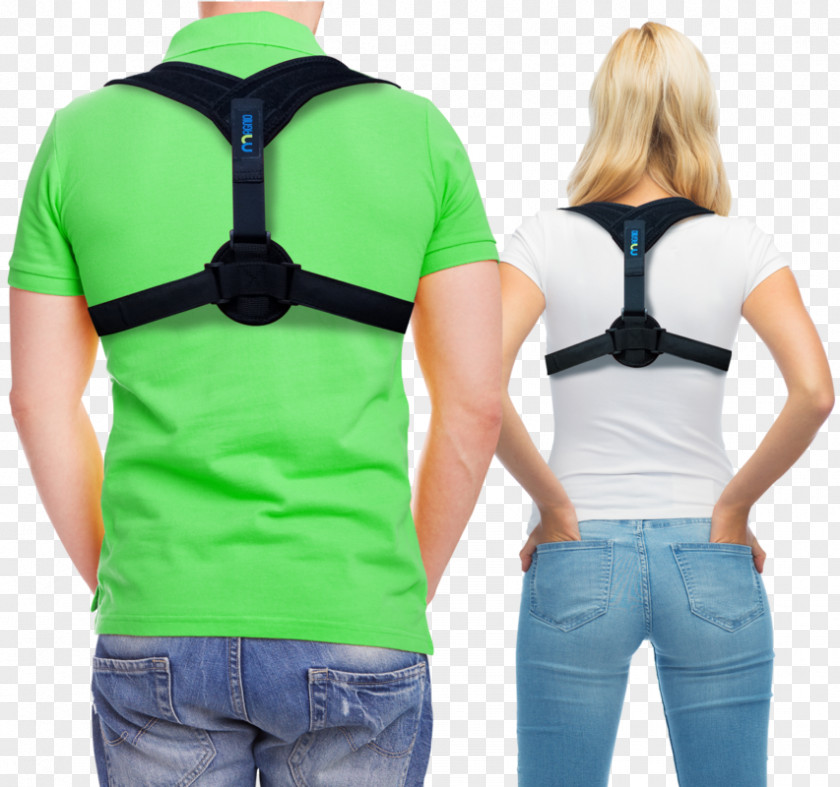 T-shirt Poor Posture Neutral Spine Back Brace Neck PNG