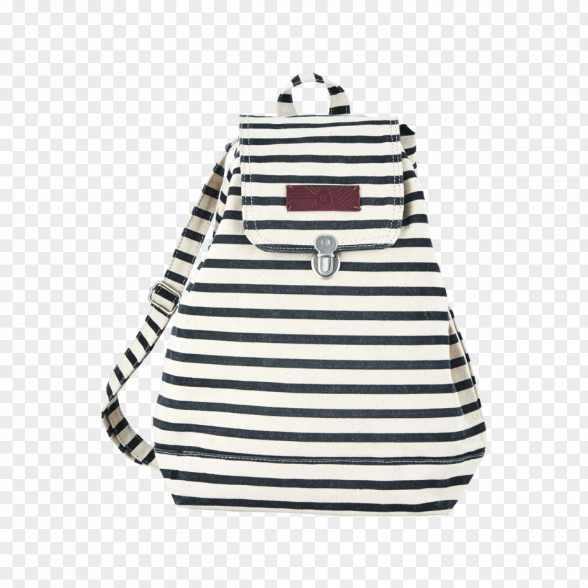 Backpack Bag Black And White Cotton PNG