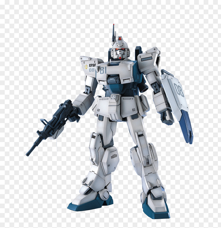 Bandai Watercolor Gundam Model Action & Toy Figures Plastic MG 1/100 RX-79 Ez8 Easy Eight PNG