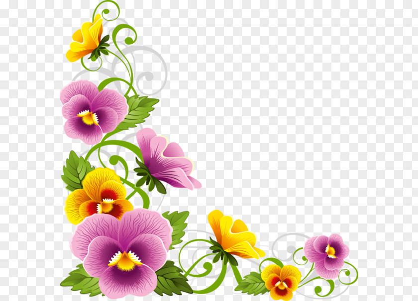 Beautiful Flowers Border Frame PNG flowers border frame clipart PNG