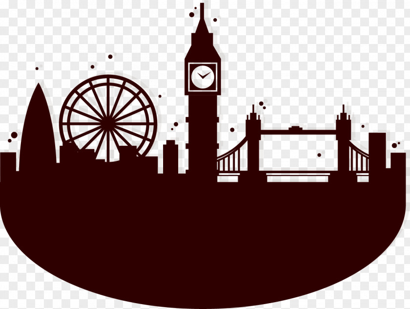 London Has Jurisdiction Over The Royal Family Eye Silhouette Skyline PNG