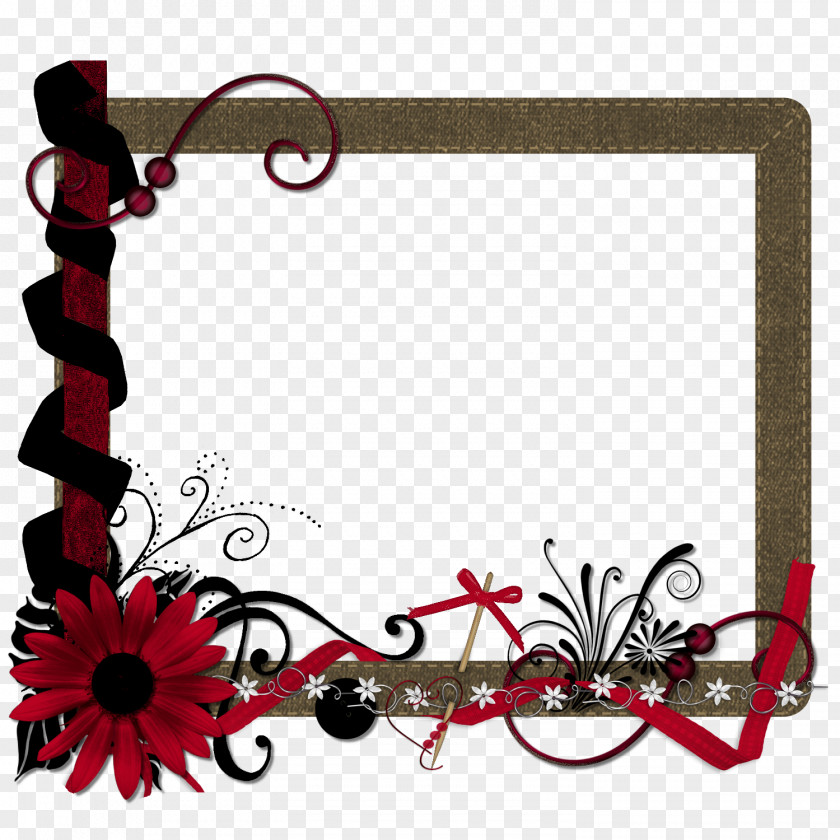 Red Frame Picture Frames Photography Mat PNG