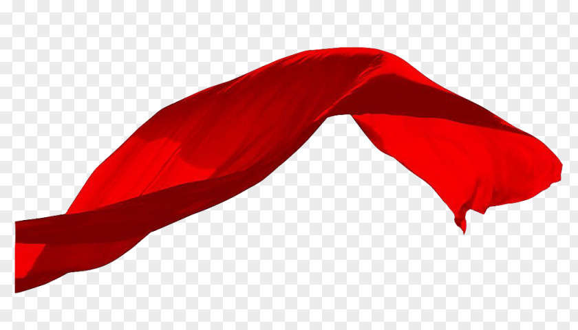 Ribbon Red Silk Pongee Hongchou PNG