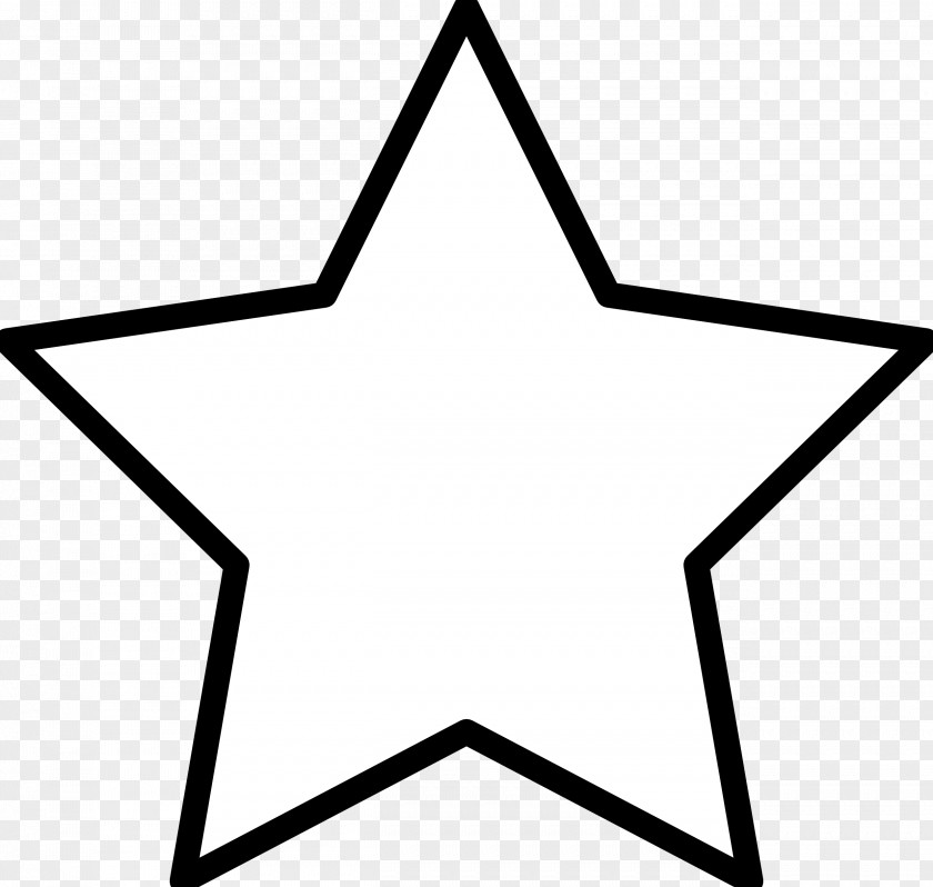 Black And White Line Art Star Free Content Clip PNG