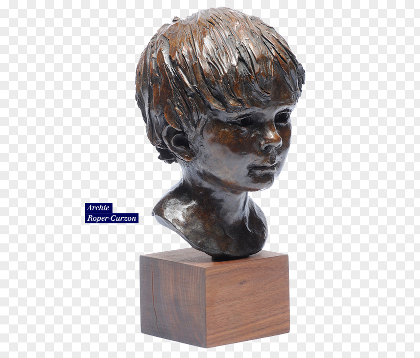 David Sculpture Bust Portrait Bronze PNG