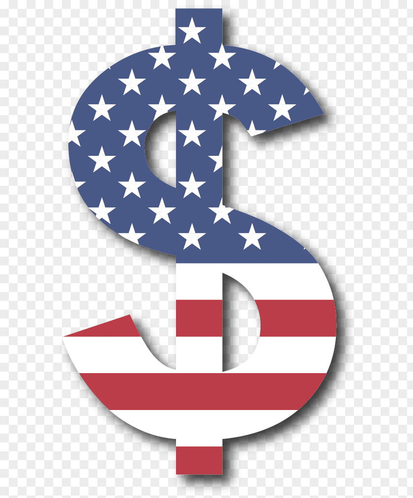 Vector American Flag Pattern Of Dollar United States Sign PNG