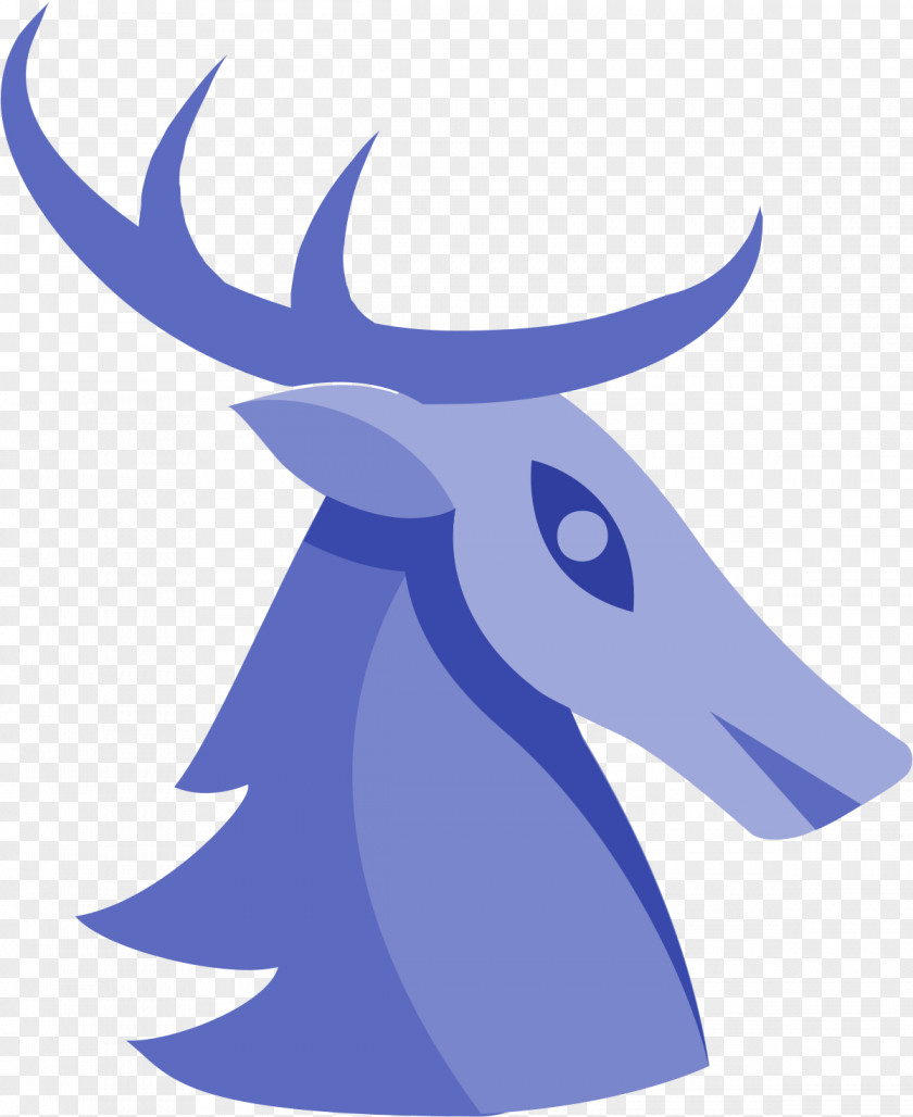 Horn Electric Blue House Cartoon PNG