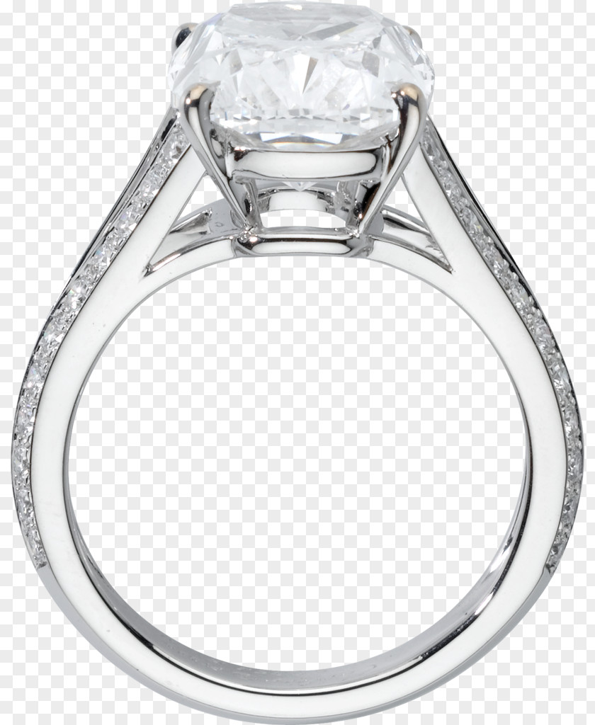 Platinum Ring Jewellery Diamond Cartier Brilliant PNG