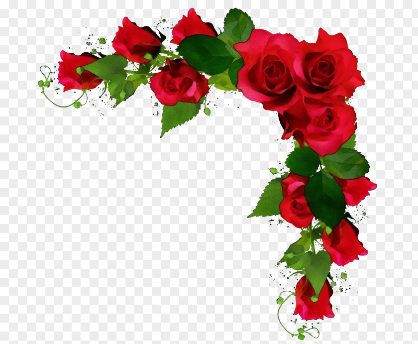 Holly Artificial Flower Garden Roses PNG