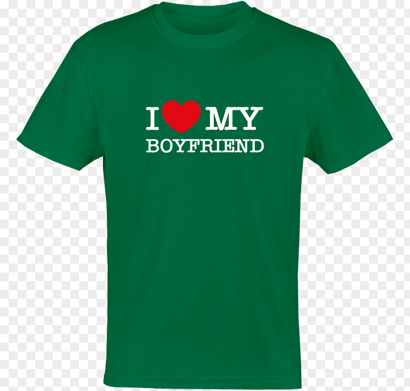 I Love My Boyfriend T-shirt Logo Sleeve Font PNG