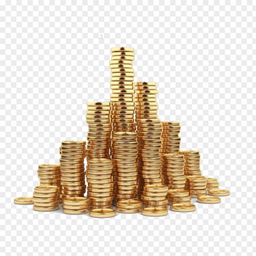 Pile Of Gold Coins With Pictures Coin Stock Photography Illustration PNG