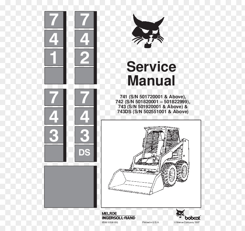 Skid Steer Skid-steer Loader Bobcat Company Owner's Manual Product Manuals Wiring Diagram PNG