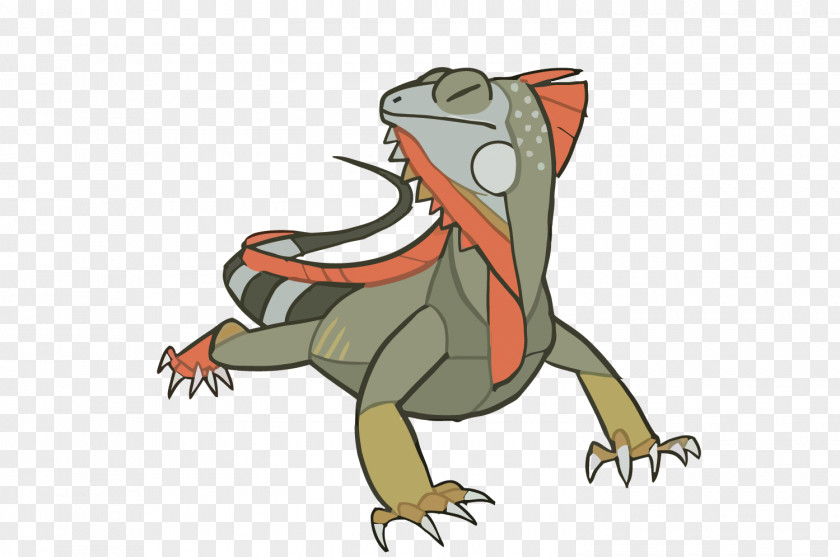 Vector Cartoon Lizard Drawing PNG