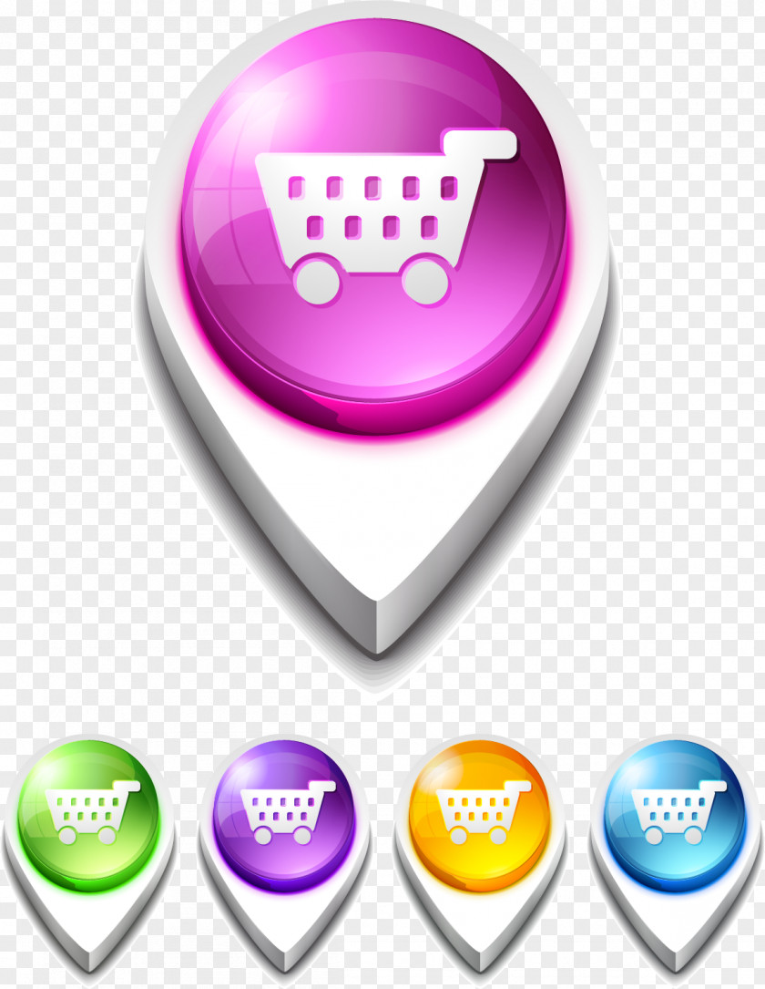 Vector Hand-painted Shopping Cart Label Download Euclidean Icon PNG