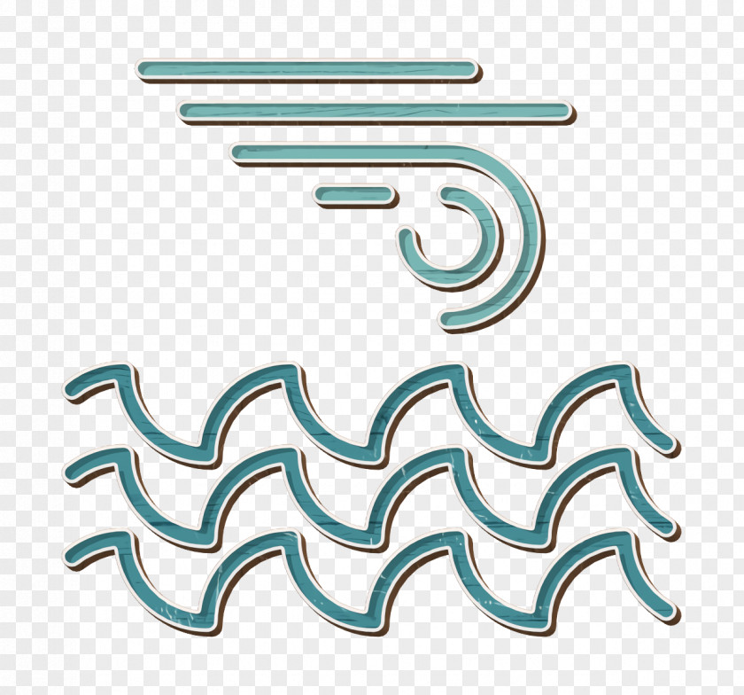 Weather Set Icon Waves Ocean PNG