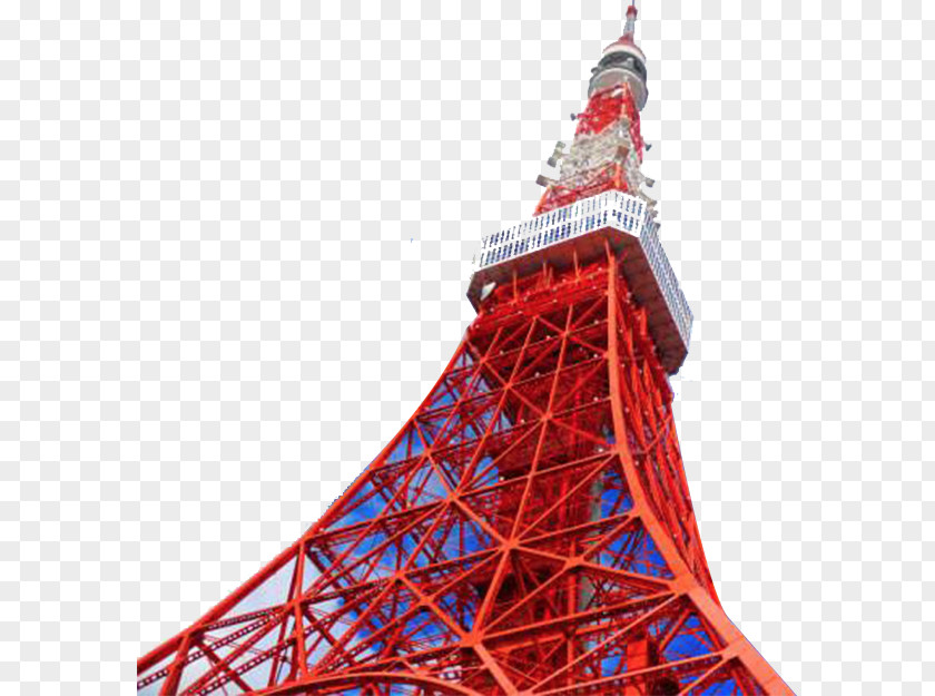 Japan Tokyo Red Tower Map PNG