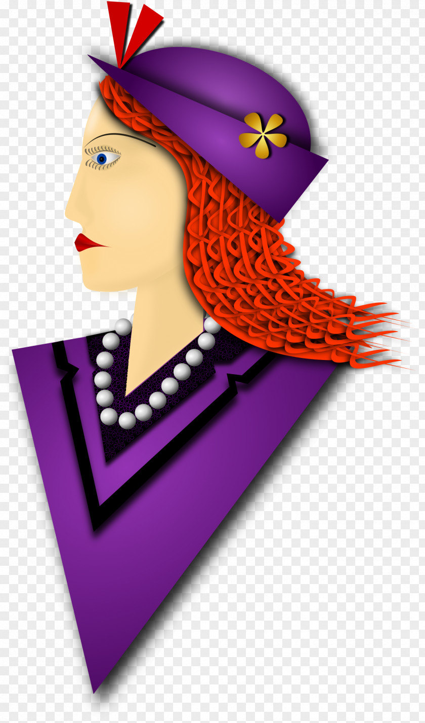 Lady With Hat Clip Art PNG