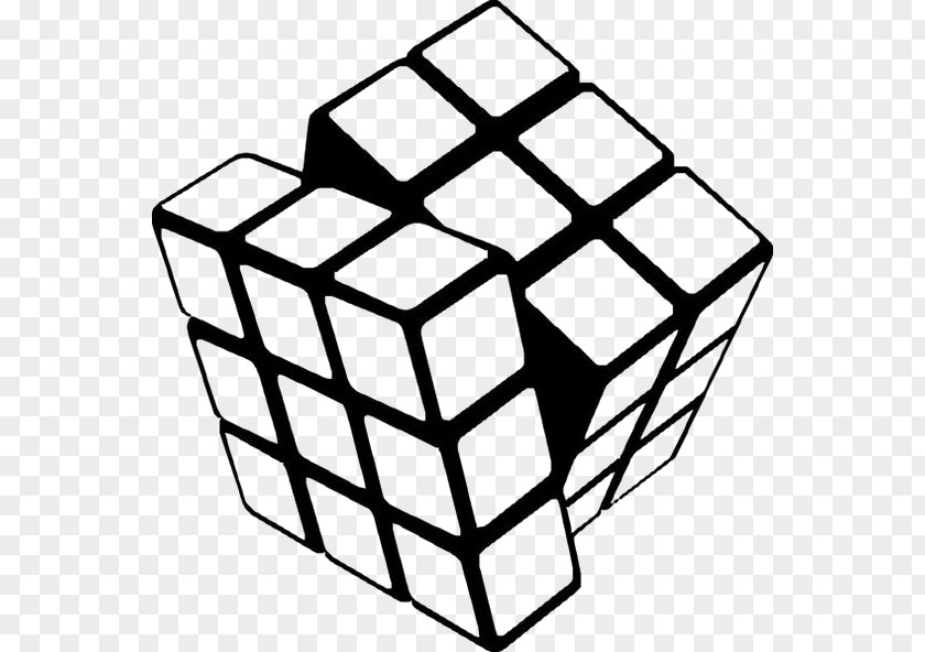 Rubik's Cube Rubiks Coloring Book V-Cube 6 Clip Art PNG