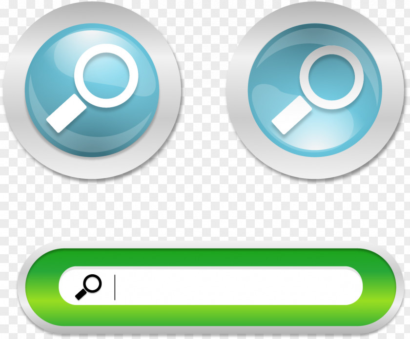 Vector Hand-drawn Look Magnifier Button Magnifying Glass Icon PNG