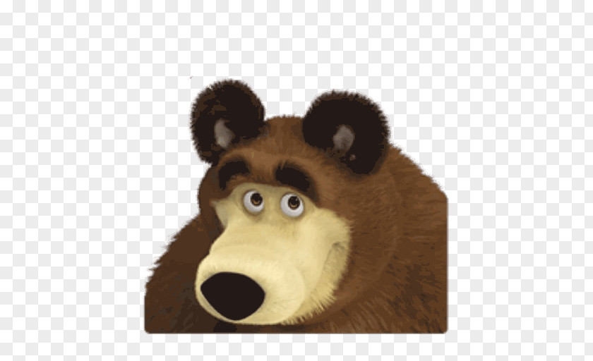 Bear Masha Sticker Telegram Snout PNG