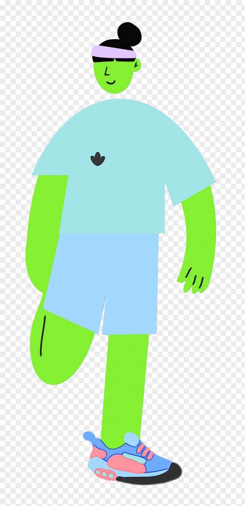 Cartoon Character Outerwear / M Green Headgear PNG