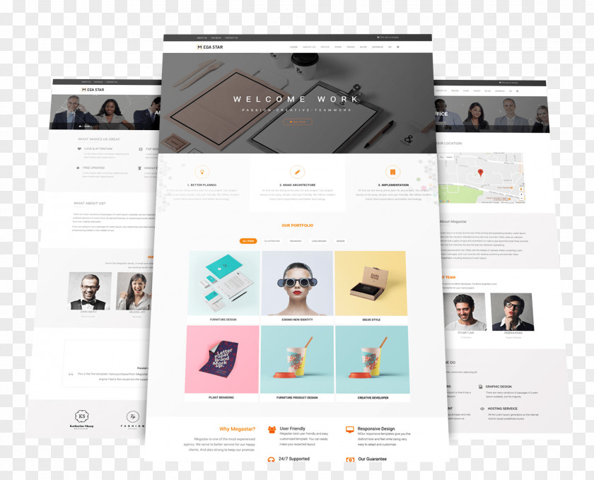 Web Template Responsive Design System Joomla Hikashop PNG