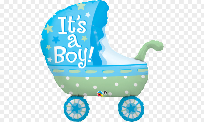 Pram Baby Balloon Infant Transport Shower Birth PNG