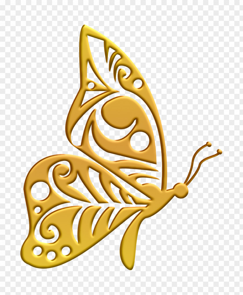 Tribal Wings Design Butterfly Side View Icon Animals PNG