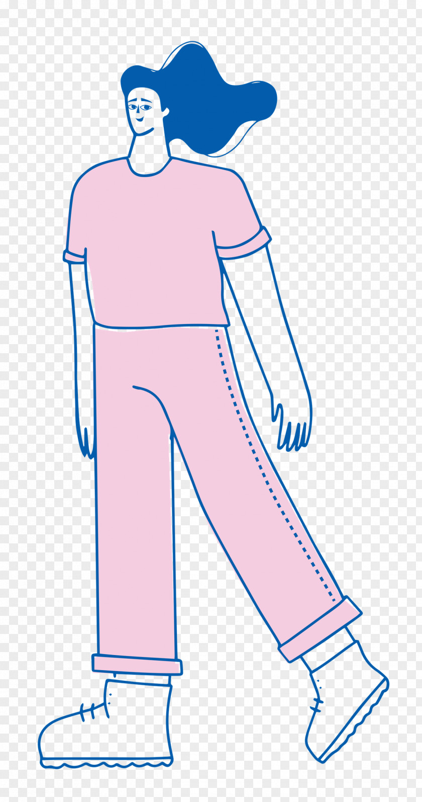 Girl Standing PNG