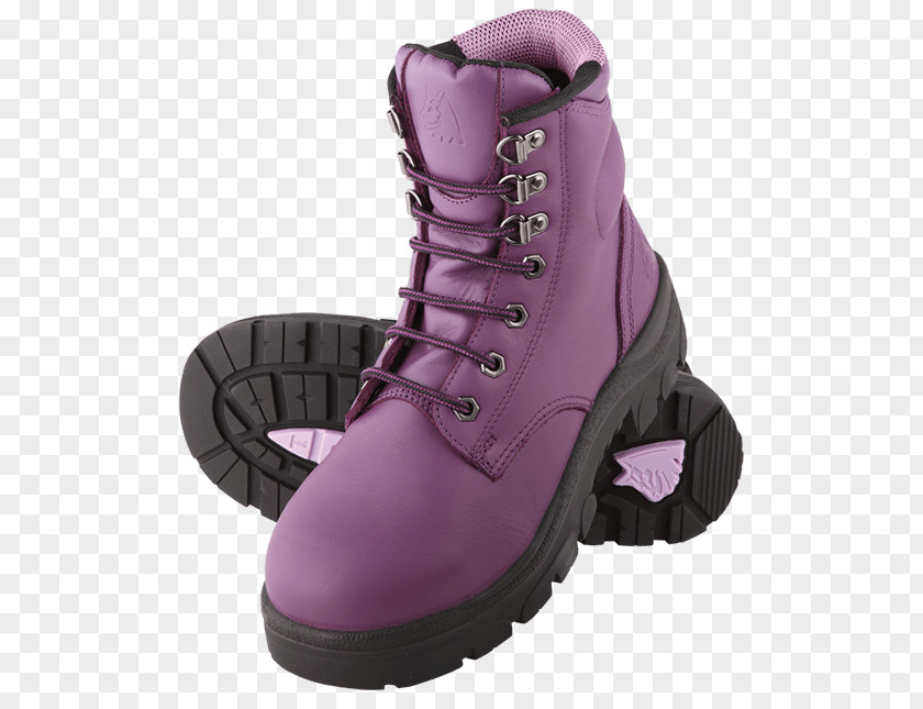 Hiking Boot Steel-toe Steel Blue Purple PNG