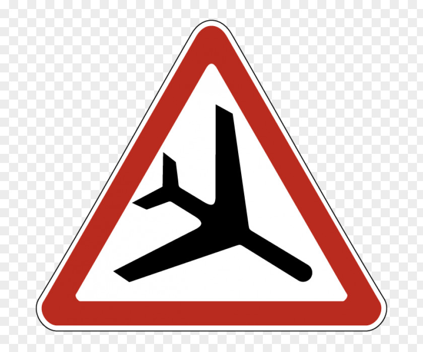 Airplane Traffic Sign Warning Code PNG
