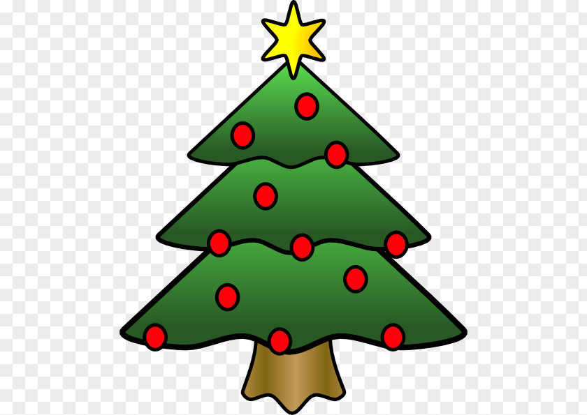 Christmas Tree Day Cartoon Clip Art PNG