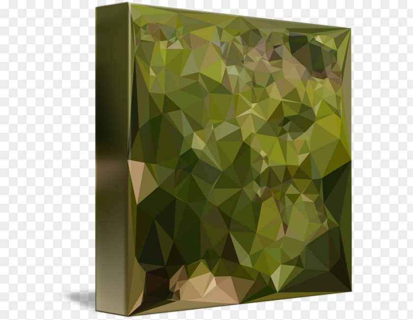 Green Abstract Art Polygon PNG