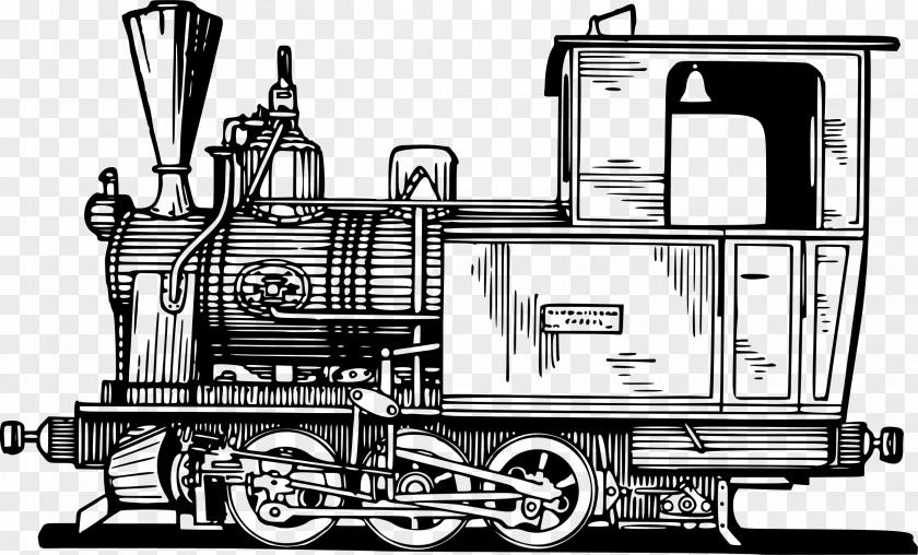 Train Rail Transport Steam Locomotive Passenger Car PNG