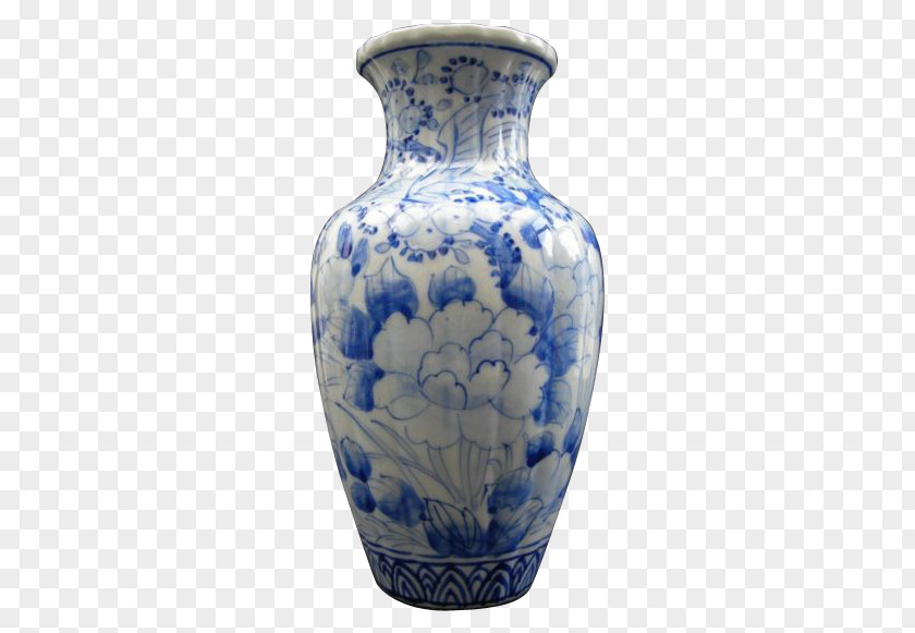 Vase Blue And White Pottery Seto Porcelain Imari Ware PNG