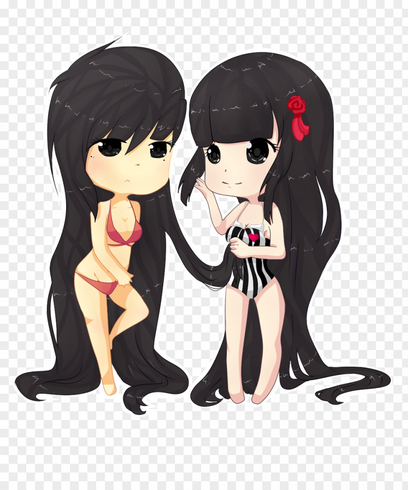 Becuz Mammal Black Hair Friendship Character PNG