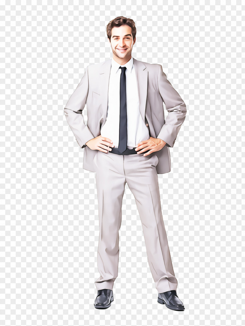 Gentleman Outerwear Clothing White Suit Standing Male PNG
